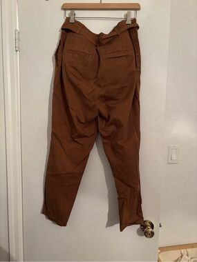 Free People Women’s Rust Brown Tapered Chinos